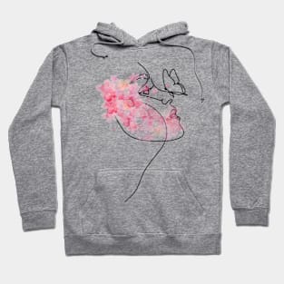 mother nature- pink watercolor Hoodie